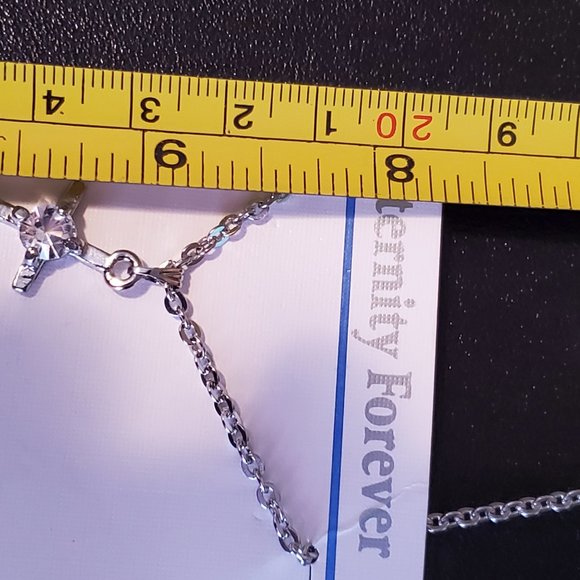 Eternity Forever 18K RGP Chain Necklace Cross - Picture 2 of 3